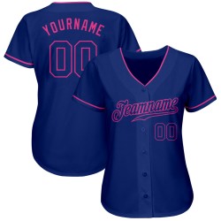 Authentic Royal Royal-Pink Jersey Custom Baseball